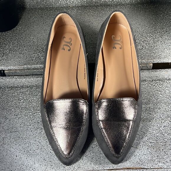 Journee Collection Womens Kinley Pointed Toe Loafers Shoes Size 9 - Picture 3 of 8